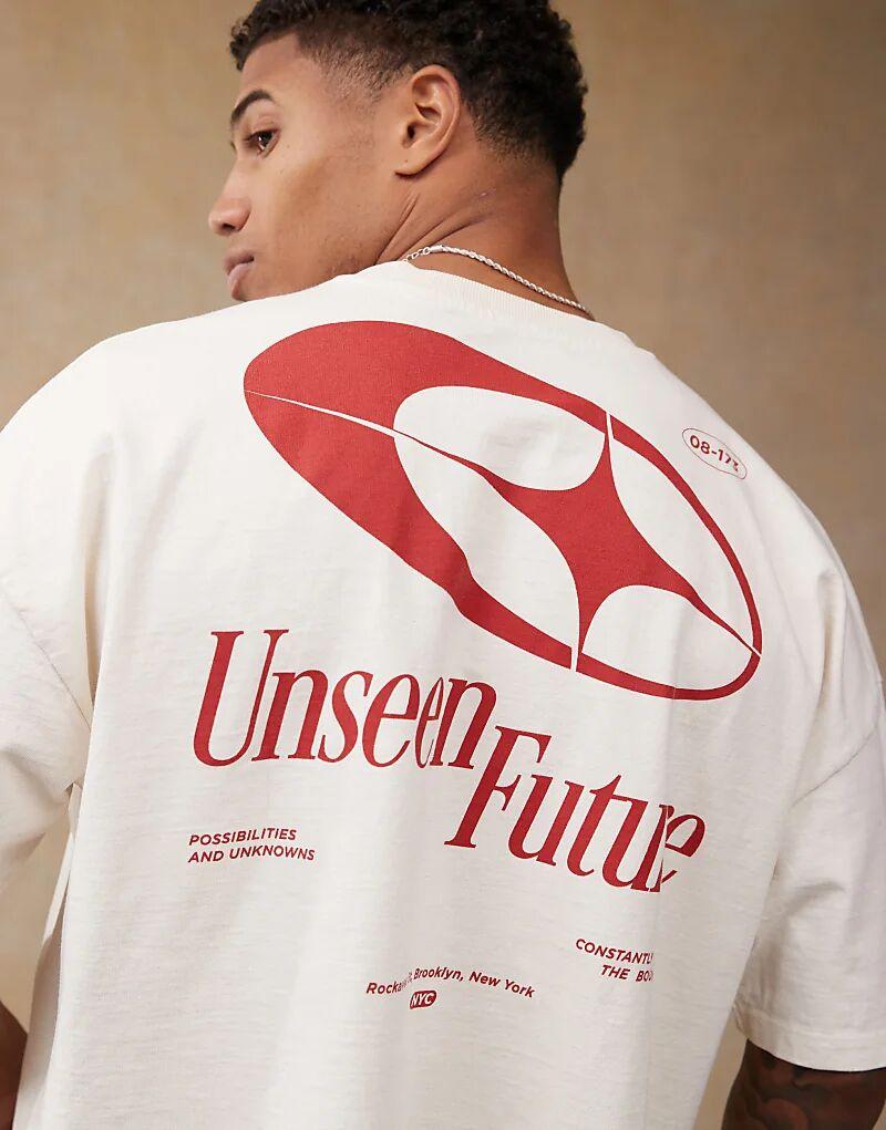 Футболка свободного кроя ASOS DESIGN из плотной ткани с заниженной линией плеч и принтом на спине кремового цвета
Футболка свободного кроя ASOS DESIGN из плотной ткани с заниженной линией плеч и принтом на спине кремового цвета