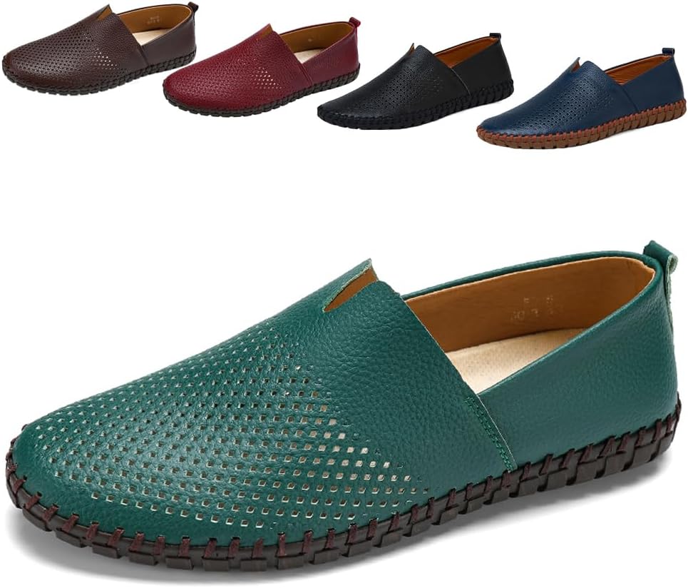 Мужские кожаные мокасины для вождения, повседневные слипоны Noblespirit, зеленый
Мужские кожаные мокасины для вождения, повседневные слипоны Noblespirit, зеленый