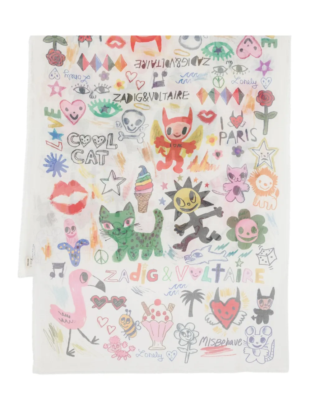 Шарф Maxi Delta Humberto с бахромой Zadig&Voltaire, нейтральный
Шарф Maxi Delta Humberto с бахромой Zadig&Voltaire, нейтральный