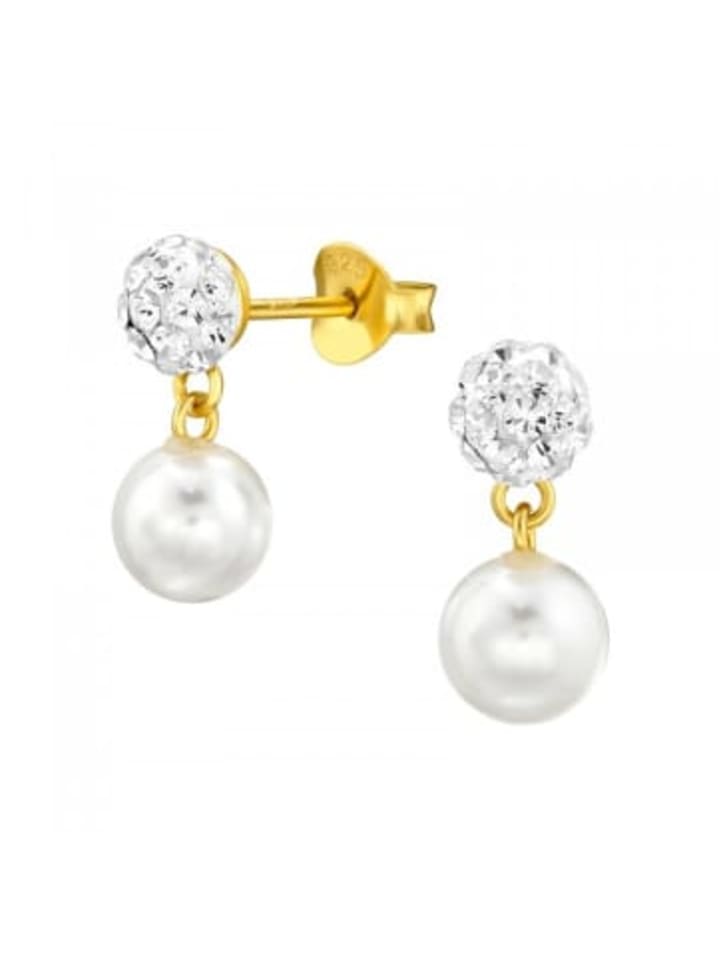 Alexander York Серьги-гвоздики с шариками из хрусталя на жемчуге, изготовленные из серебра 925 пробы, комплект из 2 штук
Alexander York Серьги-гвоздики с шариками из хрусталя на жемчуге, изготовленные из серебра 925 пробы, комплект из 2 штук