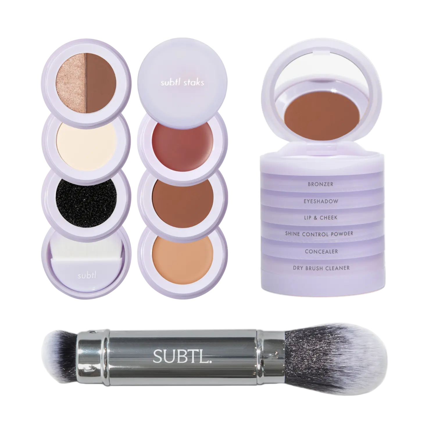 Многофункциональный набор для макияжа лица 6-в-1 с двусторонней кистью для лица SUBTL. Beauty, 014N (Dark with neutral undertones)
Многофункциональный набор для макияжа лица 6-в-1 с двусторонней кистью для лица SUBTL. Beauty, 014N (Dark with neutral undertones)