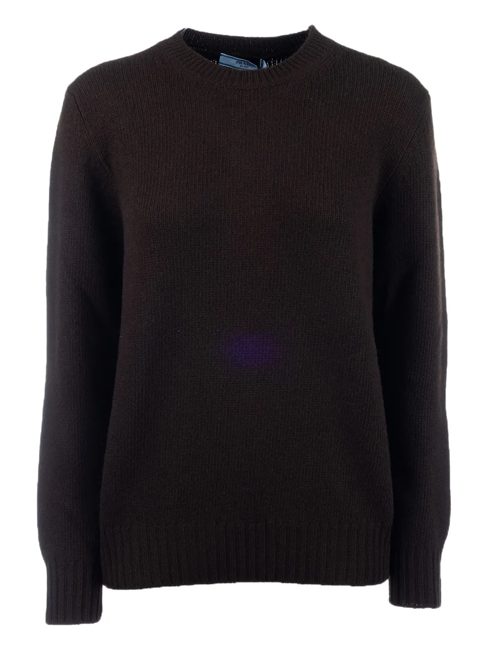 Свитер с круглым вырезом Prada, коричневый
Свитер с круглым вырезом Prada, коричневый