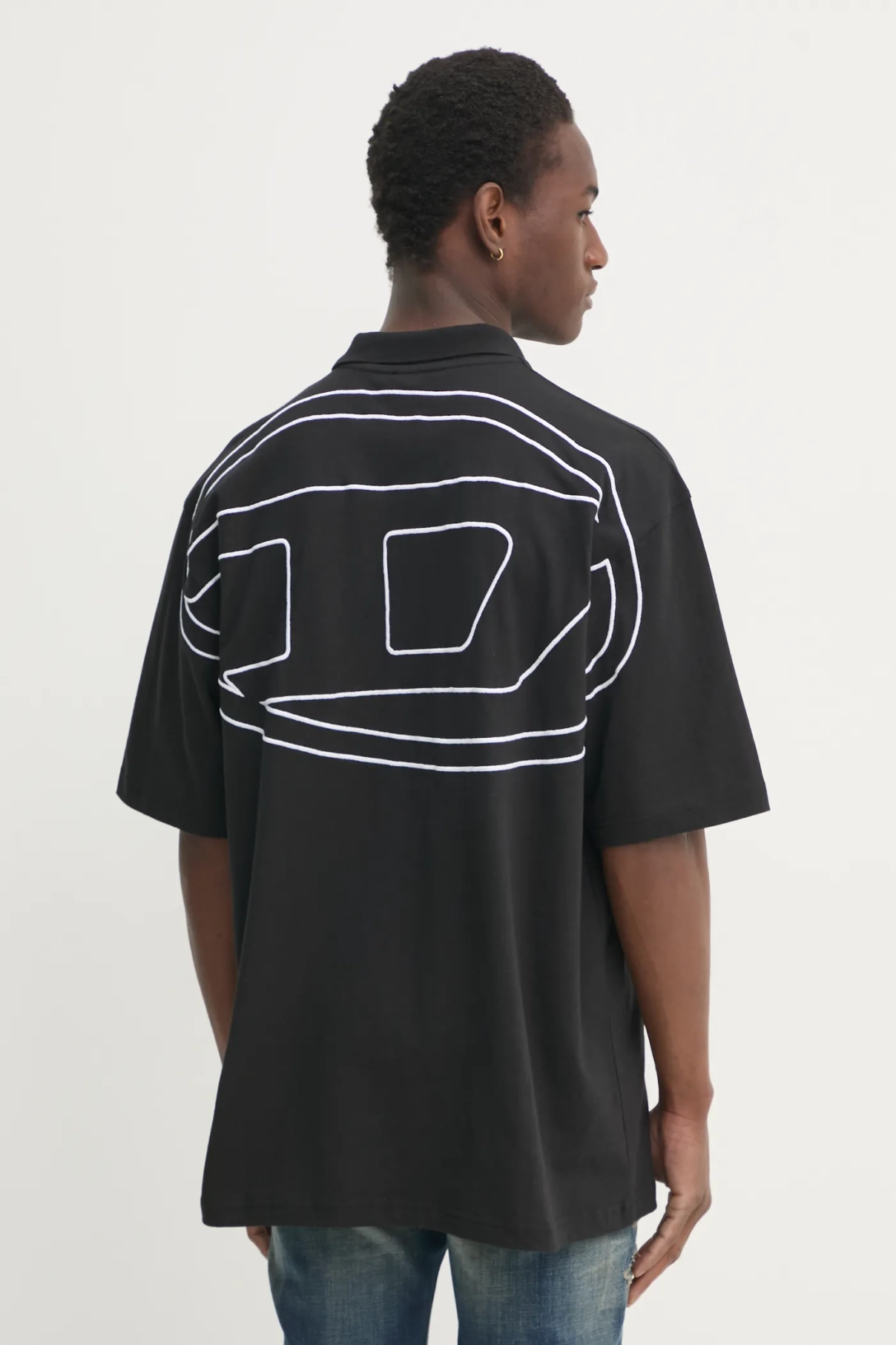 Хлопковая рубашка-поло Diesel, черный
Хлопковая рубашка-поло Diesel, черный