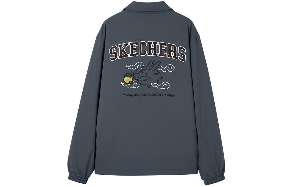 Новогодняя стеганая куртка мужская угольно-серый Skechers
Новогодняя стеганая куртка мужская угольно-серый Skechers