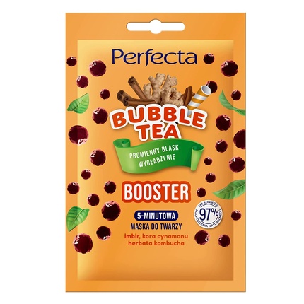 Bubble Tea BOOSTER 5-минутная маска для лица Perfecta
Bubble Tea BOOSTER 5-минутная маска для лица Perfecta