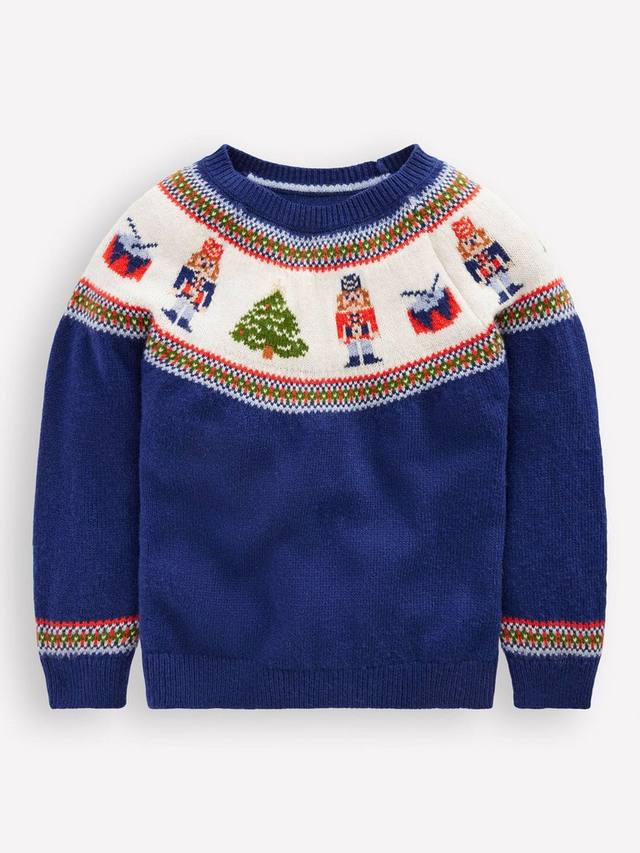 Детский джемпер с круглым вырезом в стиле Fair Isle Mini Boden, Navy Nutcracker
Детский джемпер с круглым вырезом в стиле Fair Isle Mini Boden, Navy Nutcracker