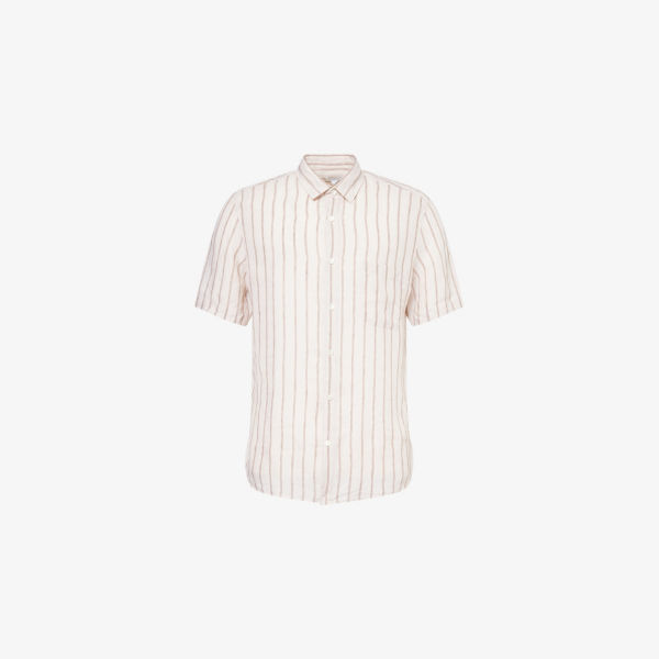 Рубашка с коротким рукавом Sunspel полосатая льняная, мультиколор
Рубашка с коротким рукавом Sunspel полосатая льняная, мультиколор