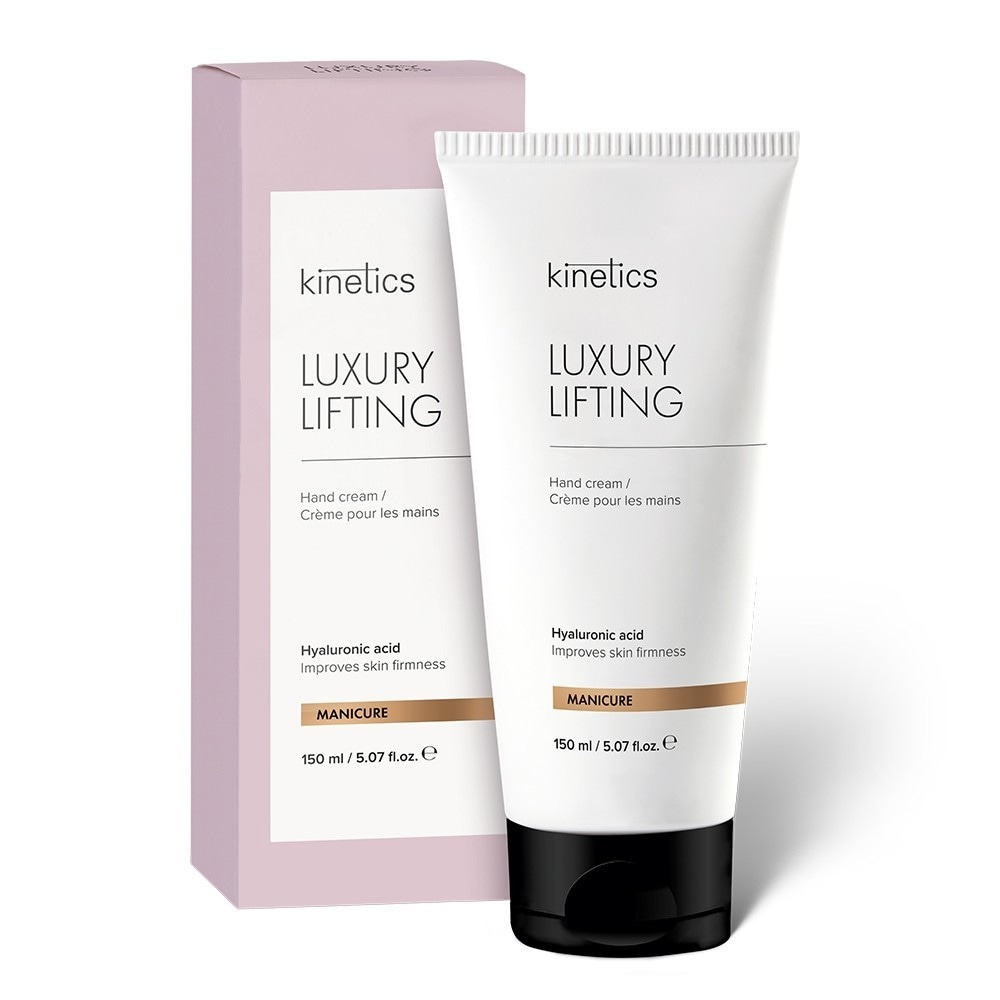 Крем для рук hand care luxury lifting cream Kinetics, объем 150 мл.
Крем для рук hand care luxury lifting cream Kinetics, объем 150 мл.