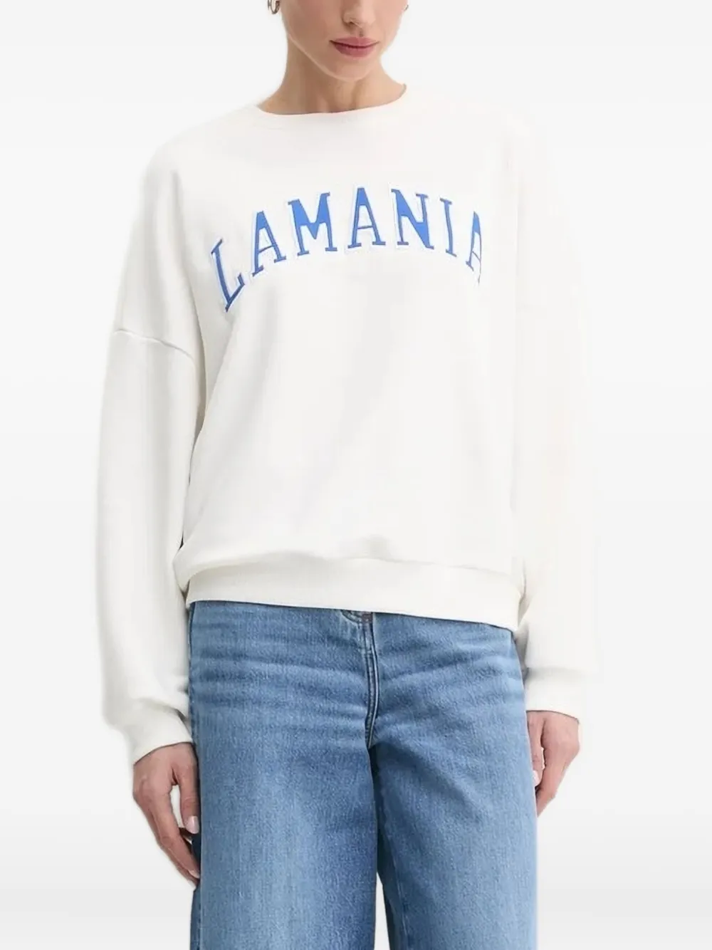 Толстовка с вышивкой La Mania, белый
Толстовка с вышивкой La Mania, белый