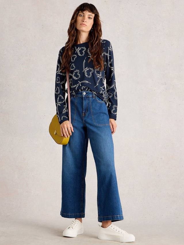 Футболка Clara с длинными рукавами White Stuff, Navy/White
Футболка Clara с длинными рукавами White Stuff, Navy/White