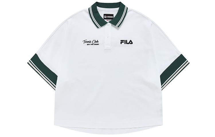 FILA FUSION Классическая белая поло для женщин Standard White
FILA FUSION Классическая белая поло для женщин Standard White