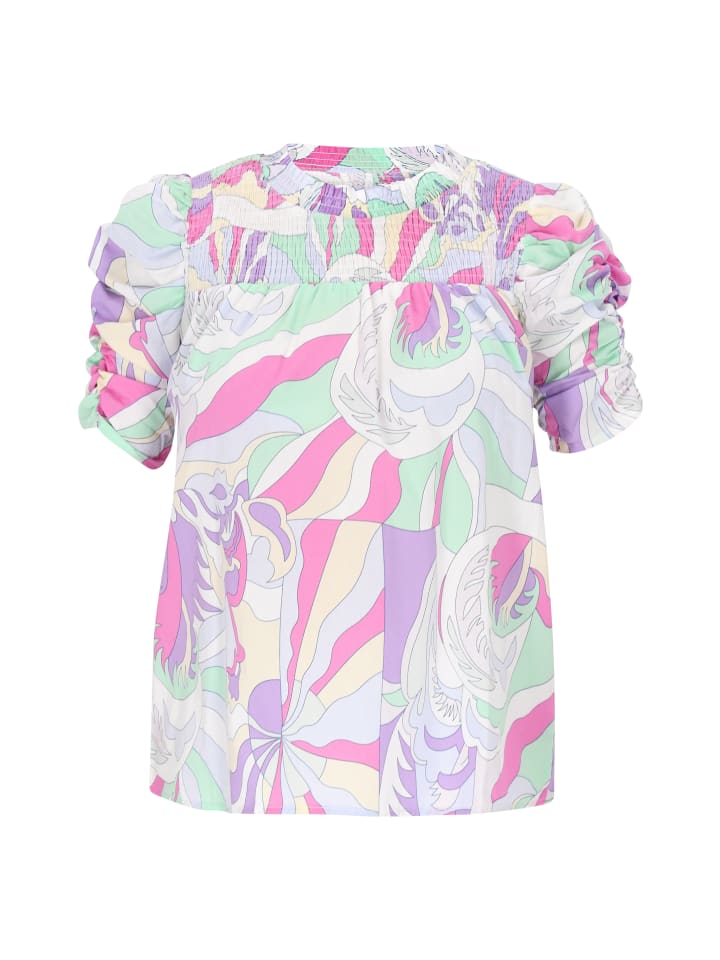 Женская блузка разноцветного фиолетового цвета usha FESTIVAL
Женская блузка разноцветного фиолетового цвета usha FESTIVAL