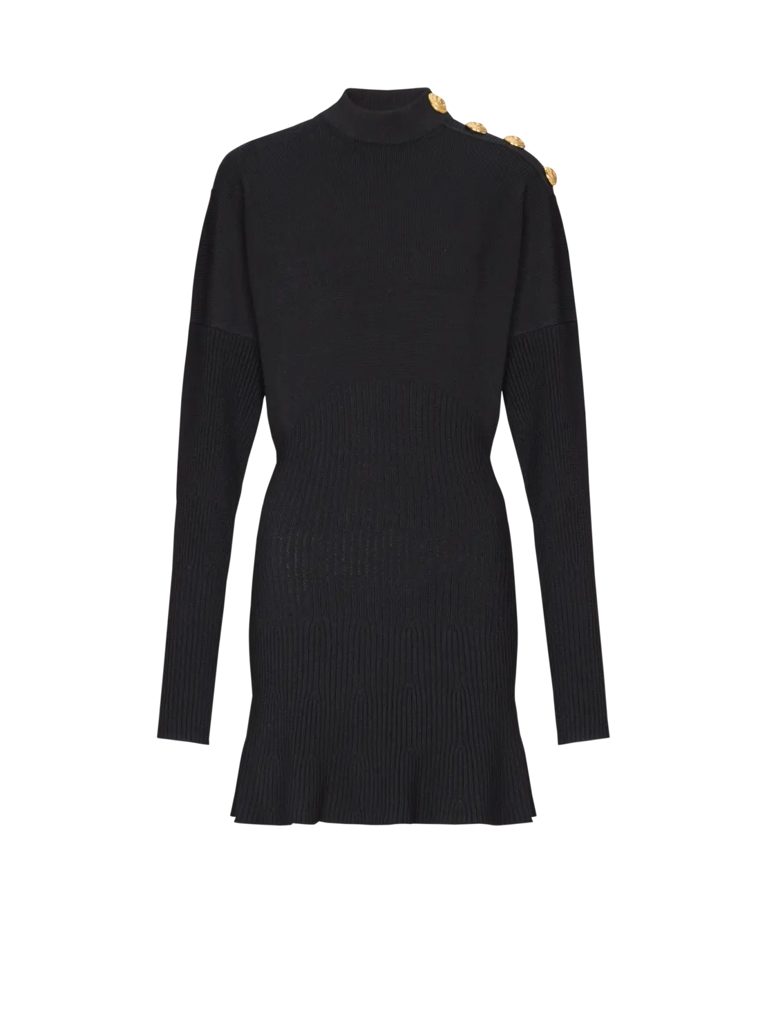 Короткое расклешенное вязаное платье Balmain, черный/розовый
Короткое расклешенное вязаное платье Balmain, черный/розовый