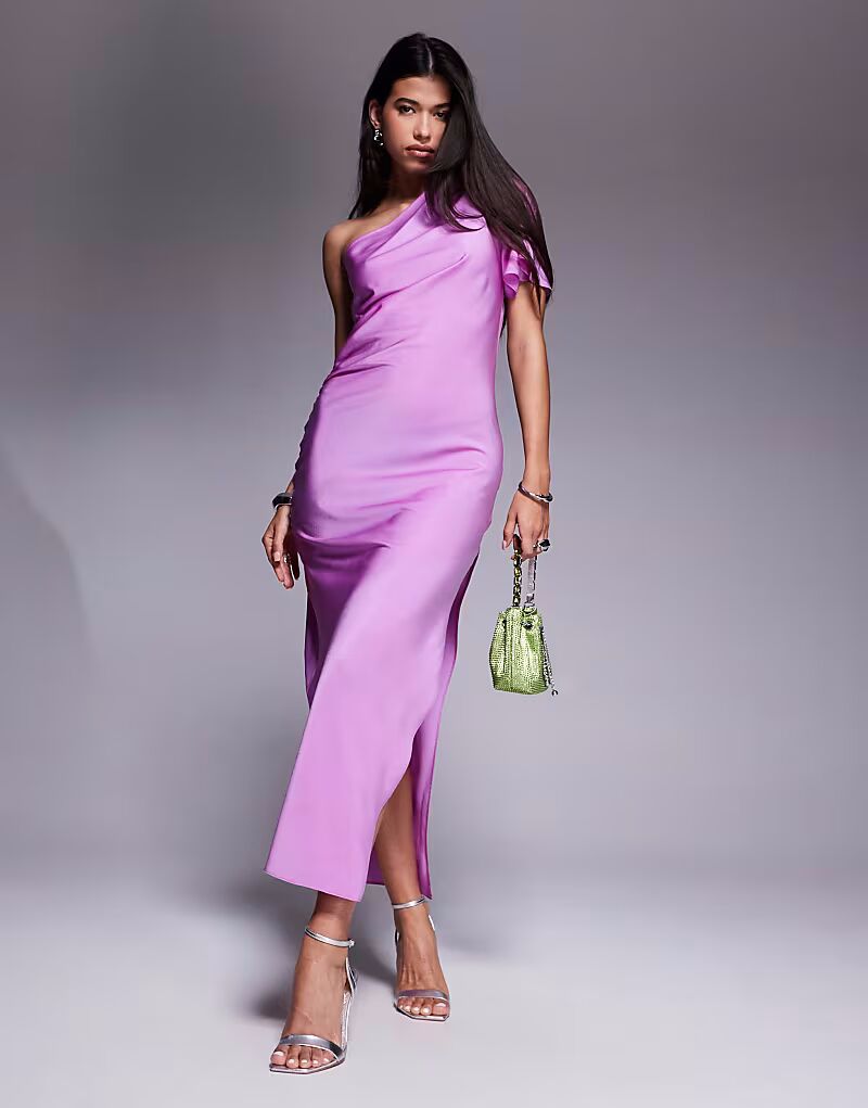 Платье миди из атласа на одно плечо с рукавами-крылышками ASOS DESIGN розово-сиреневого цвета
Платье миди из атласа на одно плечо с рукавами-крылышками ASOS DESIGN розово-сиреневого цвета