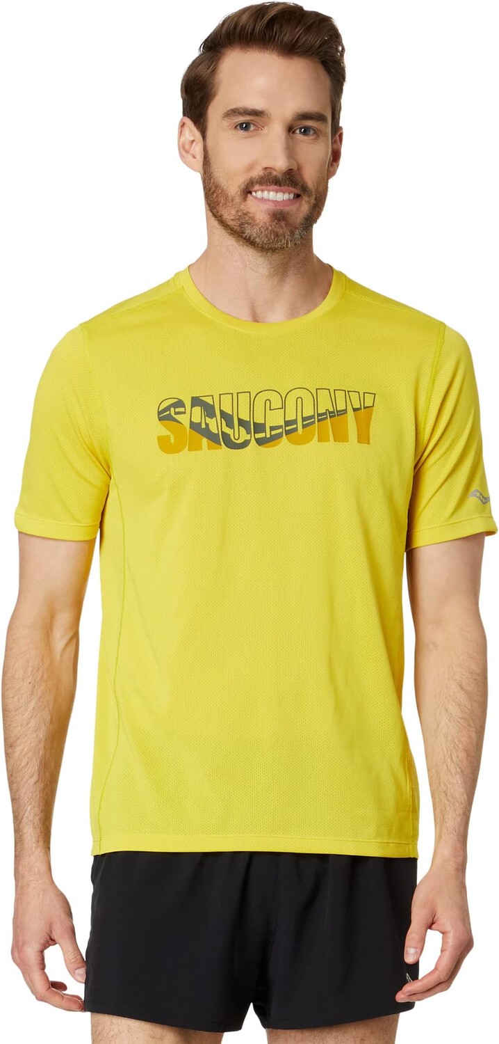 Рубашка Saucony Stopwatch Graphic Short Sleeve, цвет Sulphur Heather Graphic
Рубашка Saucony Stopwatch Graphic Short Sleeve, цвет Sulphur Heather Graphic