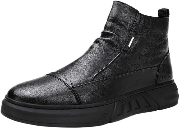 Мужские высокие повседневные кожаные ботинки, боковая молния, водонепроницаемые, с нескользящей подошвой, с теплой меховой подкладкой, деловые ботильоны, челси, чукка, короткие ботинки для мужчин Hhhchpm, черный
Мужские высокие повседневные кожаные ботинки, боковая молния, водонепроницаемые, с нескользящей подошвой, с теплой меховой подкладкой, деловые ботильоны, челси, чукка, короткие ботинки для мужчин Hhhchpm, черный