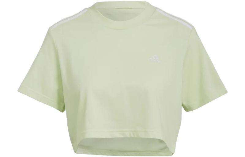 Укороченный топ женский светло-зеленый Adidas 
Укороченный топ женский светло-зеленый Adidas