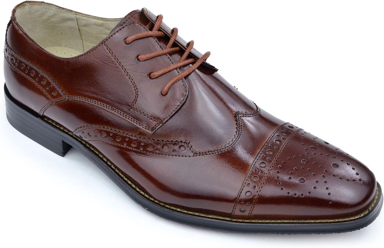 Мужские оксфорды со шнуровкой, стильные туфли с легким блеском Moda Di Raza, Cognac
Мужские оксфорды со шнуровкой, стильные туфли с легким блеском Moda Di Raza, Cognac