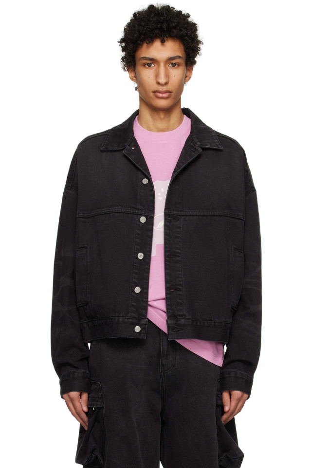 Графическая джинсовая куртка We11Done, черный
Графическая джинсовая куртка We11Done, черный