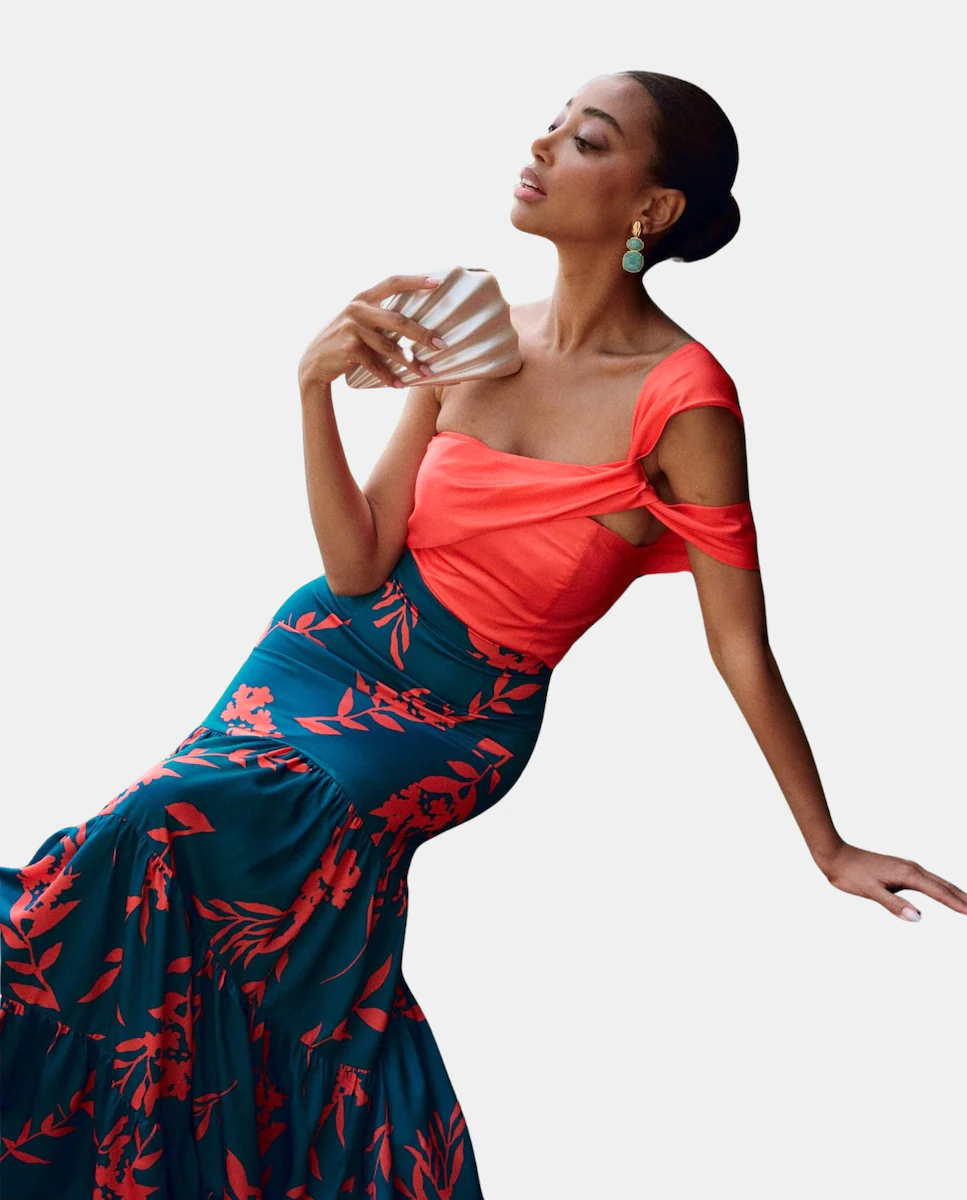 Длинная юбка с воланами и цветочным принтом MIPHAI, синий
Длинная юбка с воланами и цветочным принтом MIPHAI, синий