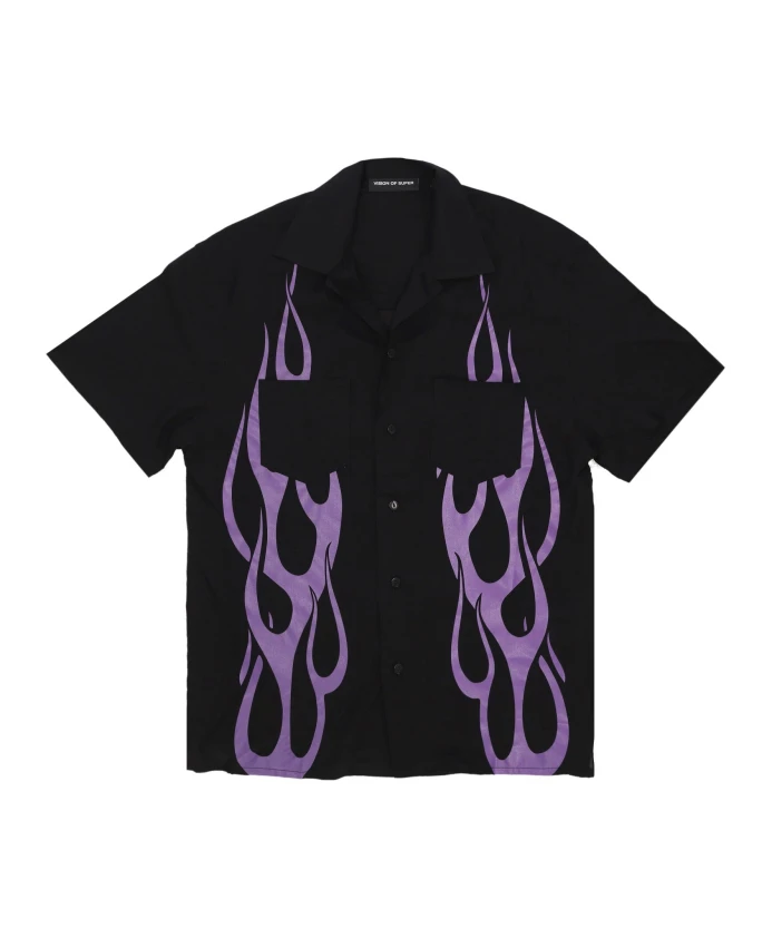 Рубашка Flaming All Over с короткими рукавами Vision Of Super, черный
Рубашка Flaming All Over с короткими рукавами Vision Of Super, черный