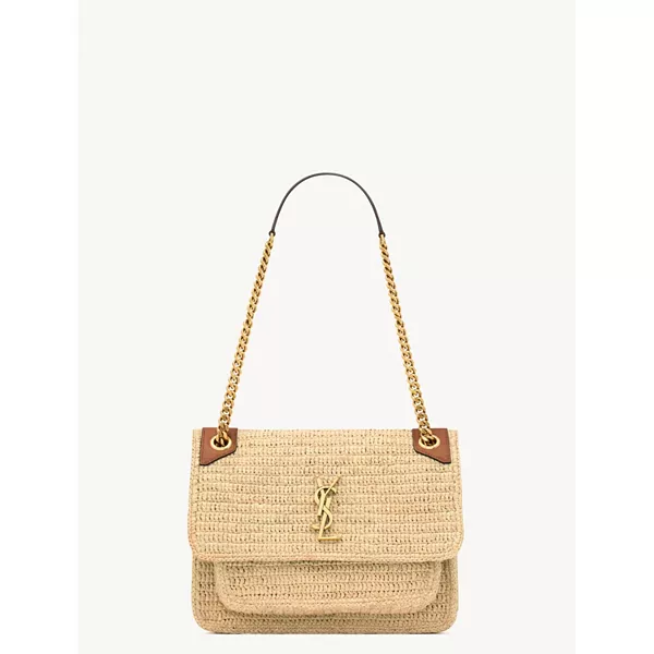 Средняя сумка Niki из рафии Saint Laurent, бежевый
Средняя сумка Niki из рафии Saint Laurent, бежевый