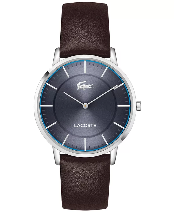 Мужские часы с коричневым кожаным ремешком из крокодиловой кожи, 40,5 мм Lacoste, navy
Мужские часы с коричневым кожаным ремешком из крокодиловой кожи, 40,5 мм Lacoste, navy