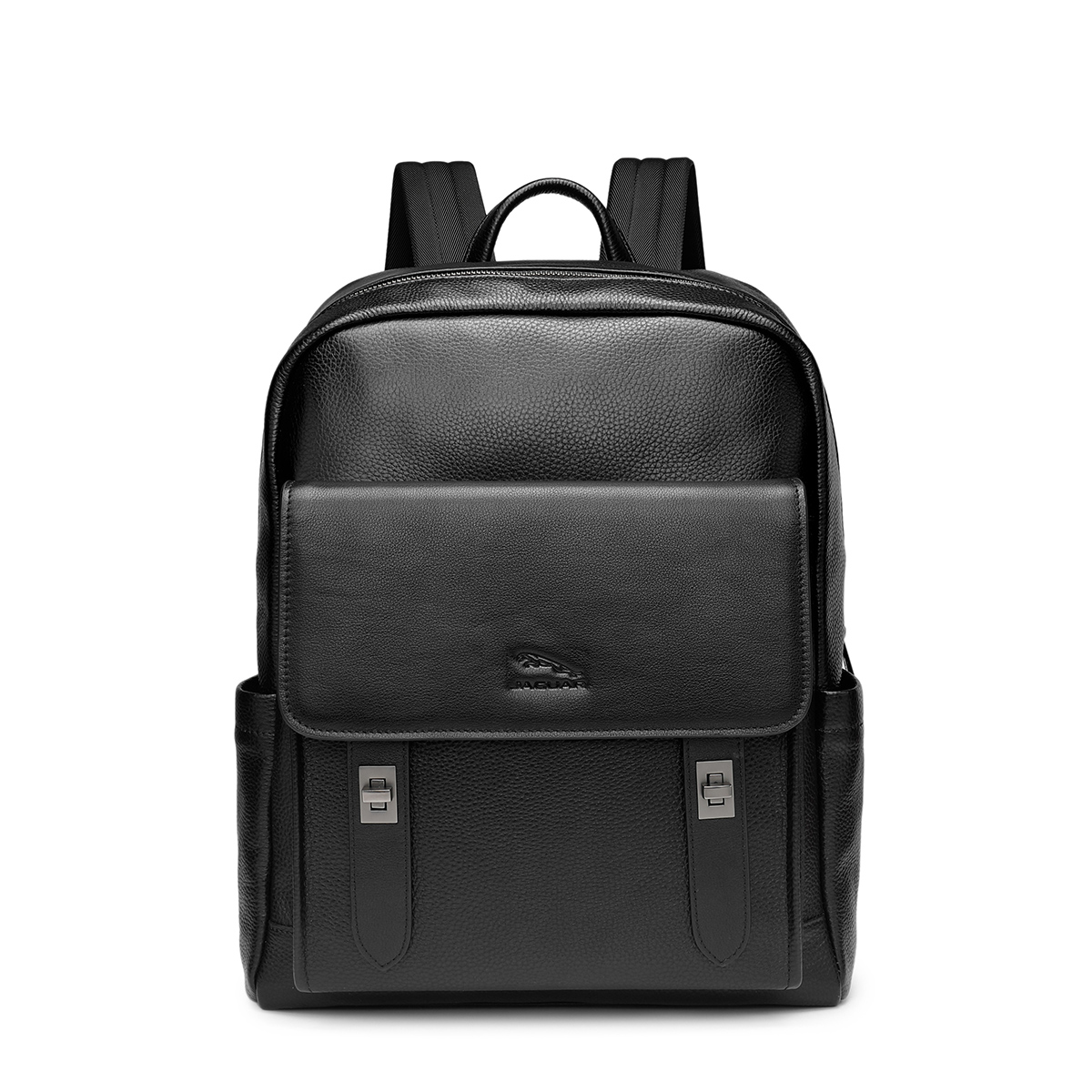 JAGUAR Кожаный рюкзак мужской черный, Black
JAGUAR Кожаный рюкзак мужской черный, Black