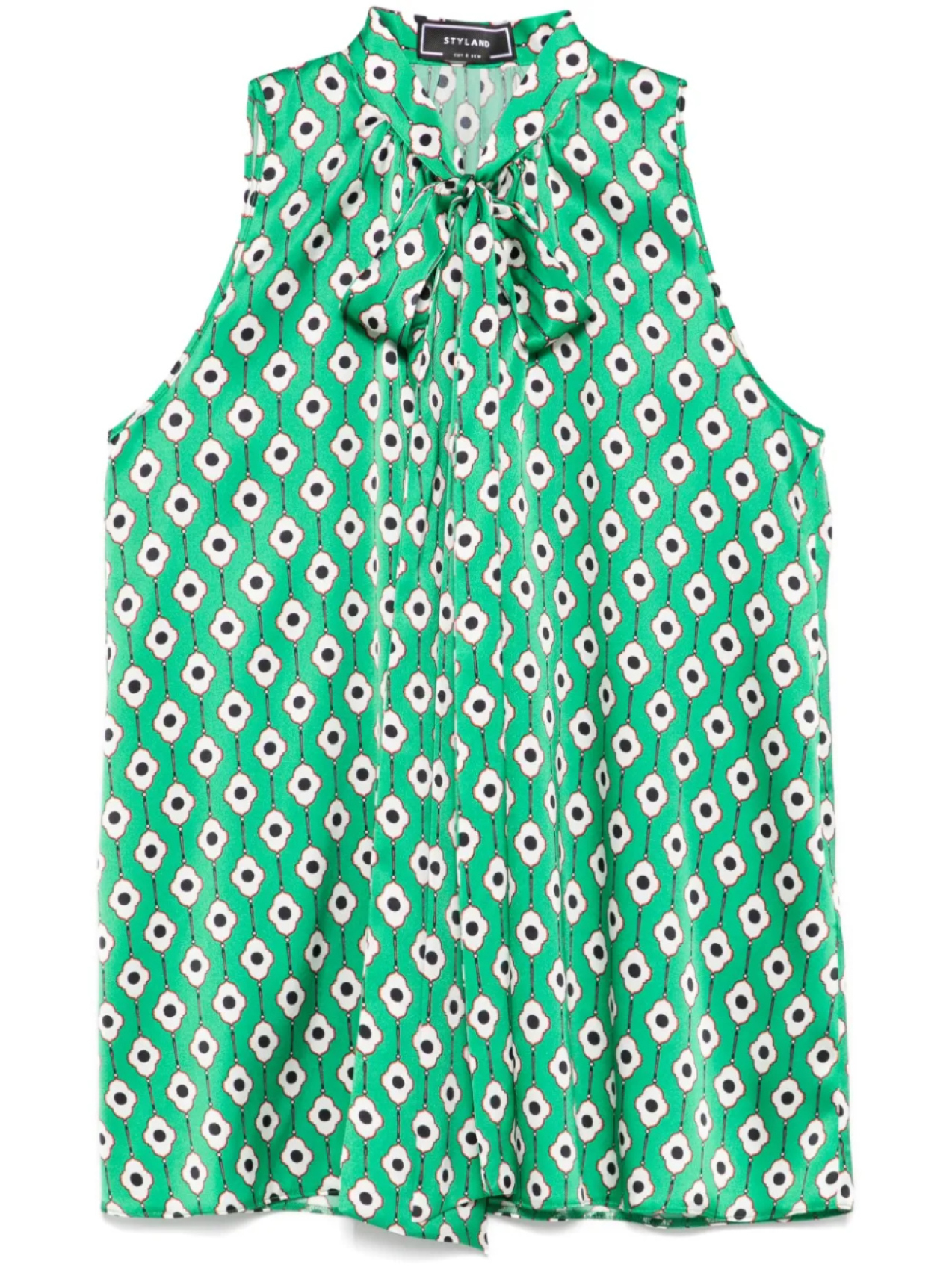 Блузка STYLAND с цветочным принтом, зеленый
Блузка STYLAND с цветочным принтом, зеленый