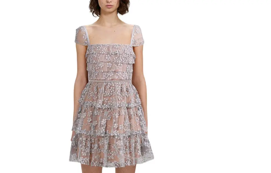 Женские платья с коротким рукавом Gunmetal Self-portrait, Gunmetal
Женские платья с коротким рукавом Gunmetal Self-portrait, Gunmetal