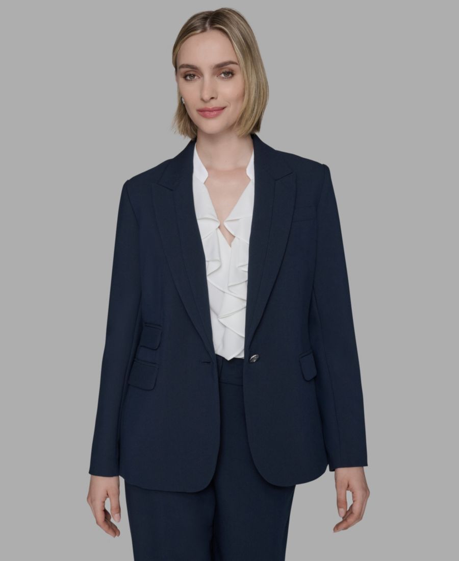 Женский блейзер с заостренными лацками и одной пуговицей KARL LAGERFELD PARIS, Navy
Женский блейзер с заостренными лацками и одной пуговицей KARL LAGERFELD PARIS, Navy