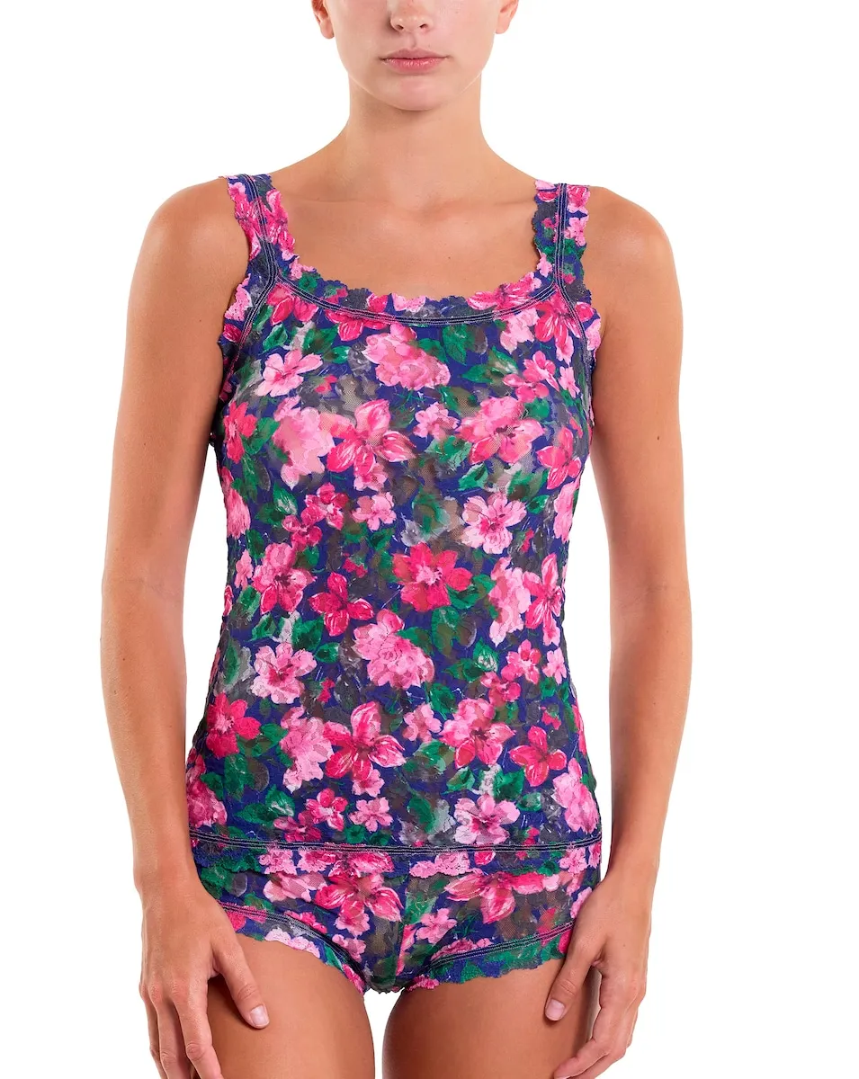 Женская маечка с широкими бретельками и кружевным принтом Hanky Panky, синий
Женская маечка с широкими бретельками и кружевным принтом Hanky Panky, синий