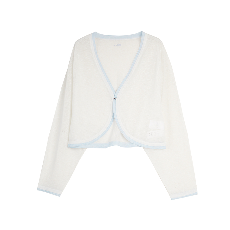 ELLE Тонкий кардиган с V-образным вырезом белого цвета для женщин
ELLE Тонкий кардиган с V-образным вырезом белого цвета для женщин