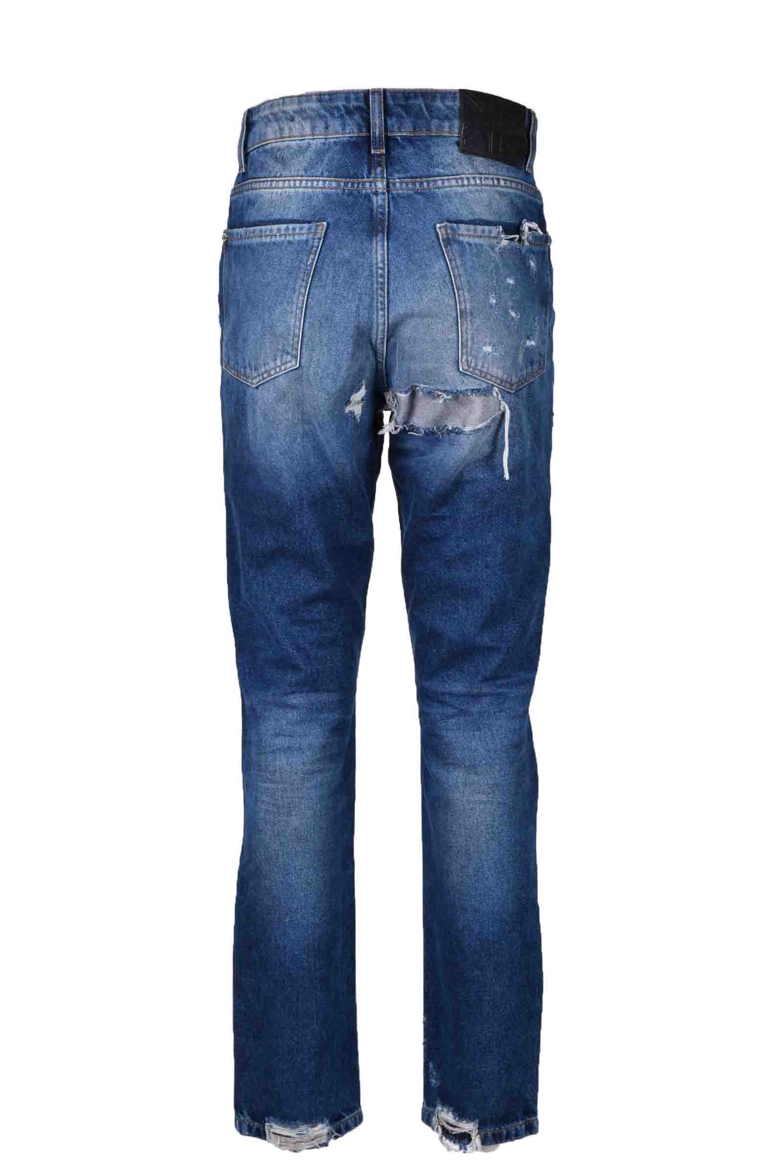 Джинсы John Richmond с эффектом потертости, светло-голубой
Джинсы John Richmond с эффектом потертости, светло-голубой