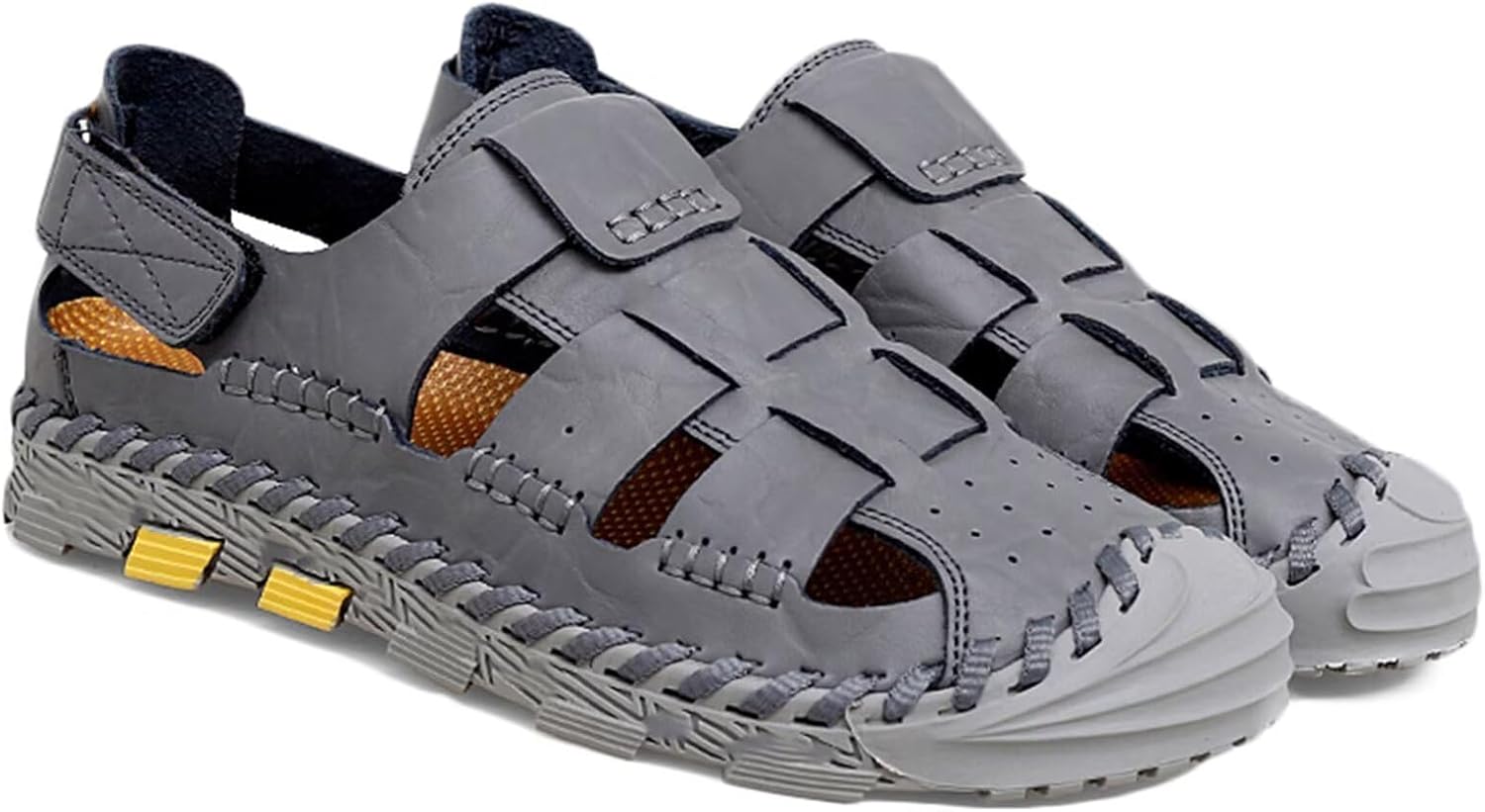 Мужские кожаные сандалии с закрытым носком для прогулок на природе, вождения, водонепроницаемые спортивные сандалии, сандалии рыбака, пляжные водные сандалии Hnvavq, G
Мужские кожаные сандалии с закрытым носком для прогулок на природе, вождения, водонепроницаемые спортивные сандалии, сандалии рыбака, пляжные водные сандалии Hnvavq, G