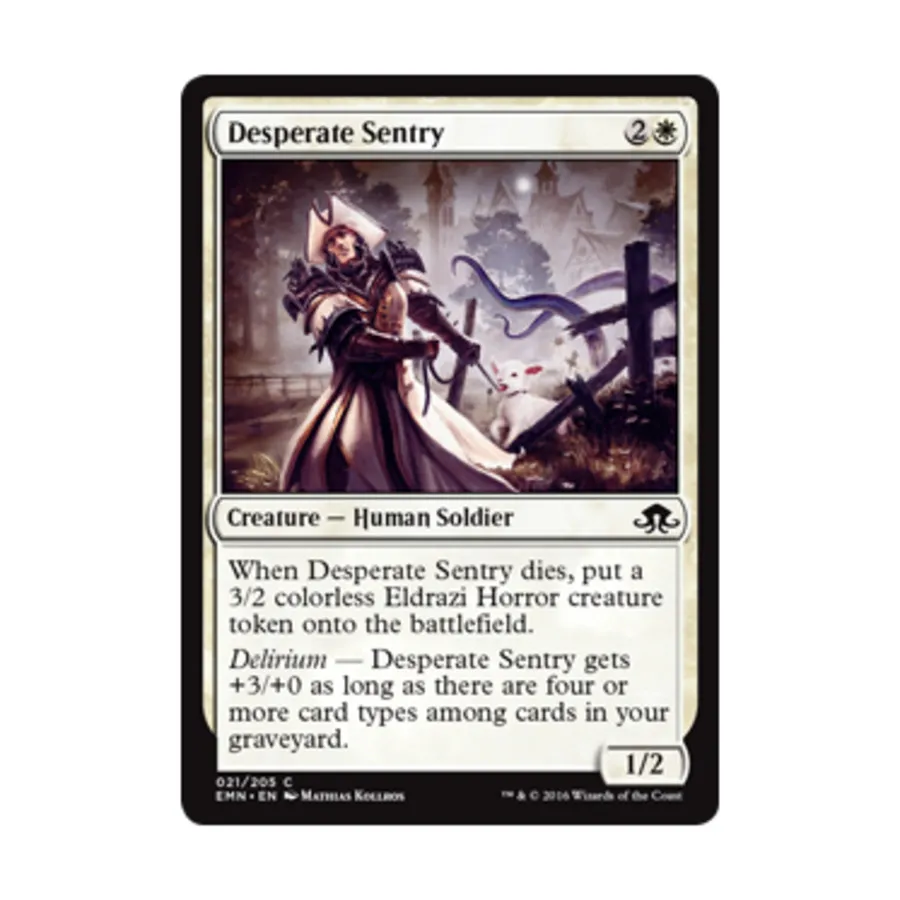 CCG Отчаянный часовой (клавиша C), MTG - Eldritch Moon
CCG Отчаянный часовой (клавиша C), MTG - Eldritch Moon