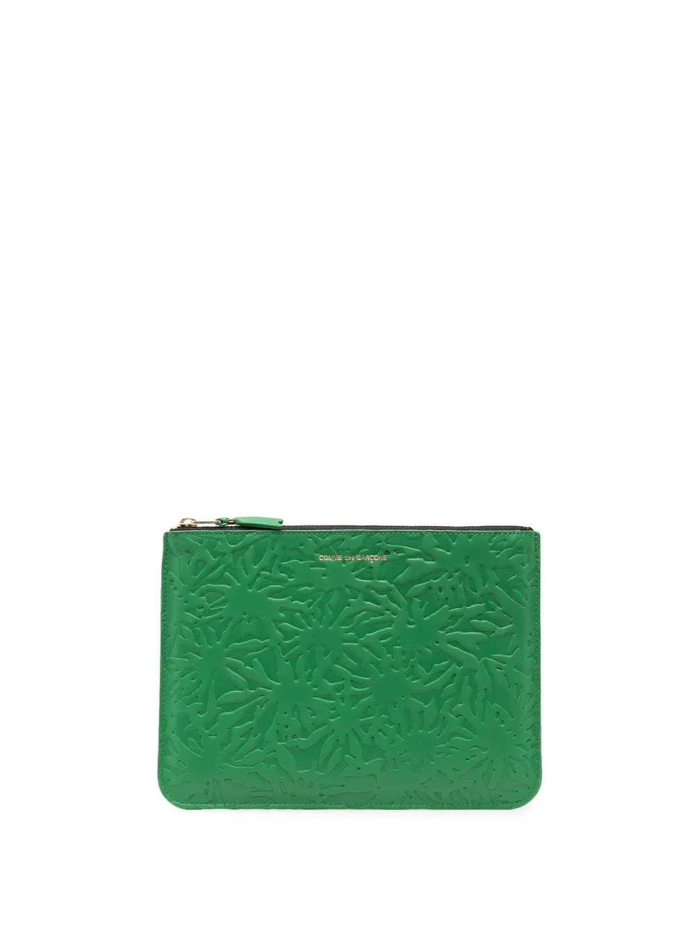 Кошелек на молнии с тиснением Comme Des Garçons Wallet, зеленый
Кошелек на молнии с тиснением Comme Des Garçons Wallet, зеленый