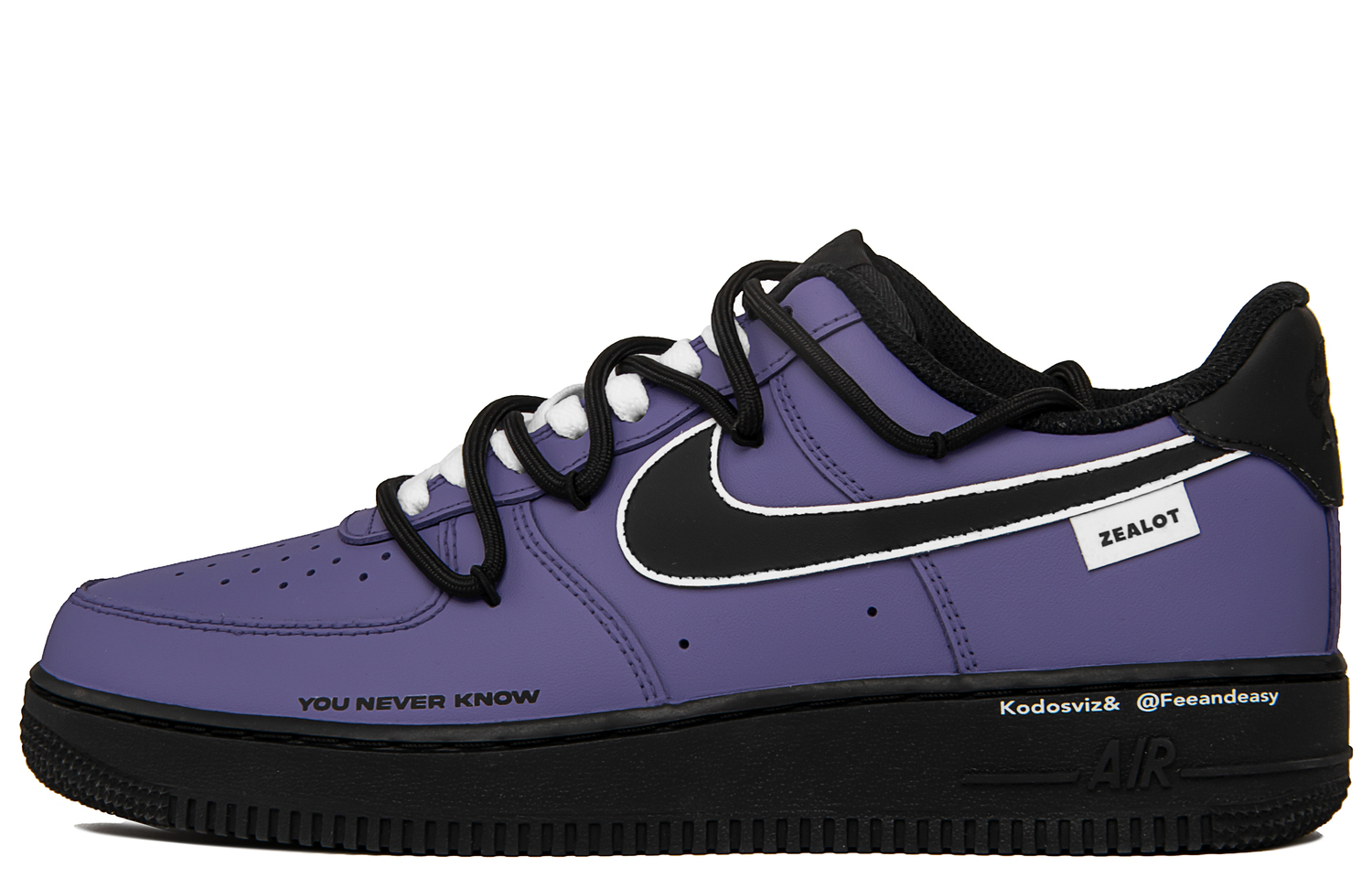 Nike Кроссовки Air Force 1 Purple Lobster, низкие, с противоскользящей и износостойкой подошвой, для скейтбординга, мужские, черный с фиолетовым
Nike Кроссовки Air Force 1 Purple Lobster, низкие, с противоскользящей и износостойкой подошвой, для скейтбординга, мужские, черный с фиолетовым