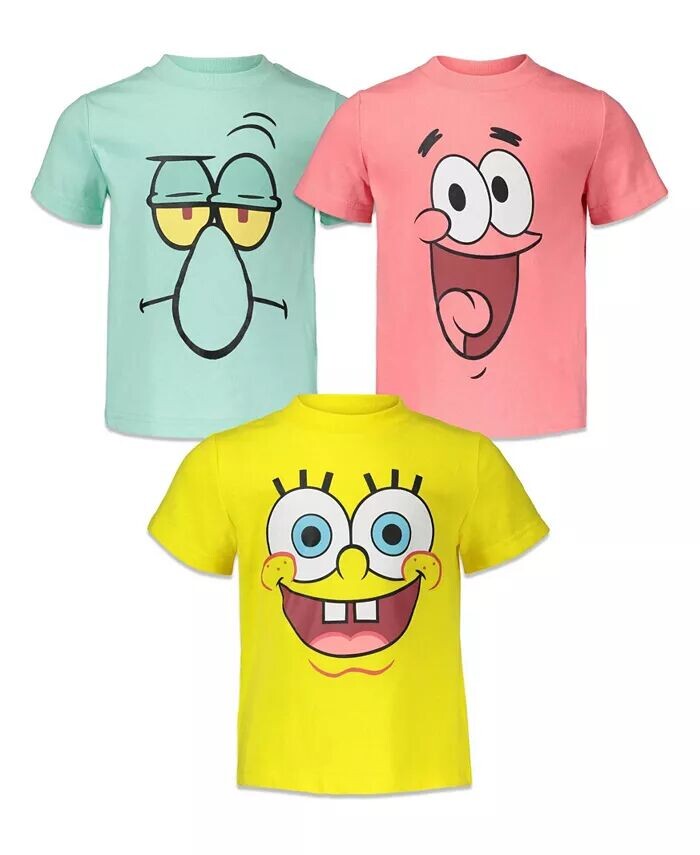 Губка для мальчиков Боб Квадрат Брюки Squidward Набор из 3 футболок для Nickelodeon, мультиколор
Губка для мальчиков Боб Квадрат Брюки Squidward Набор из 3 футболок для Nickelodeon, мультиколор