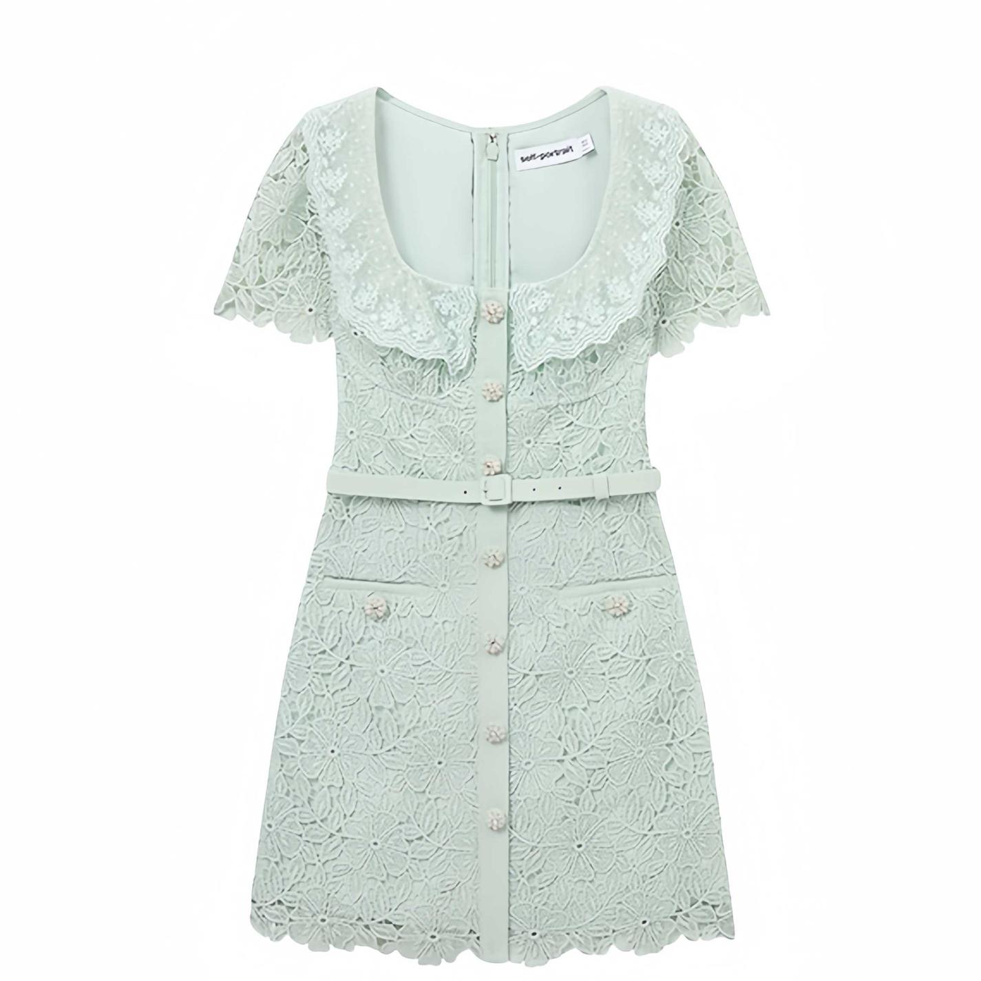 Женское платье с коротким рукавом Self portrait Self-portrait, зеленый
Женское платье с коротким рукавом Self portrait Self-portrait, зеленый