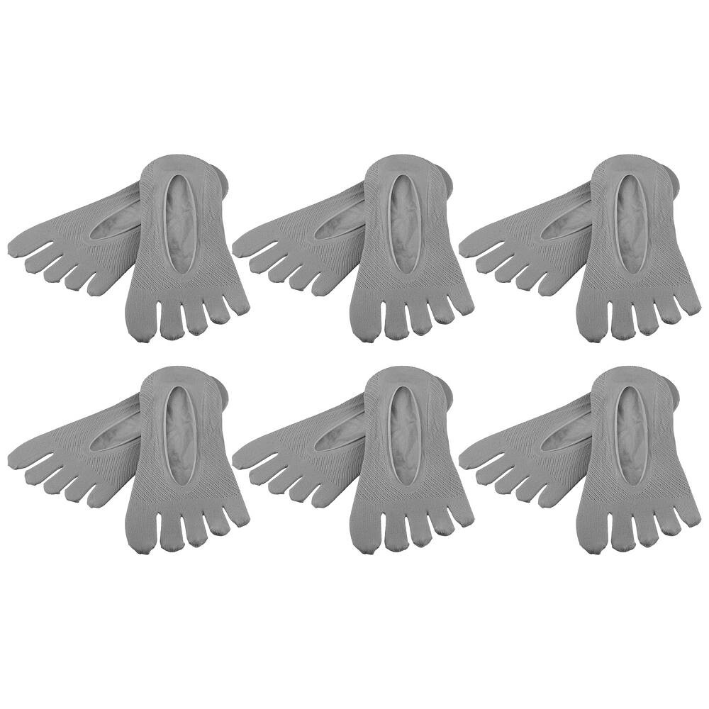 6 пар носков, дышащие компрессионные носки для женщин, нескользящие Unique Bargains, серый 
6 пар носков, дышащие компрессионные носки для женщин, нескользящие Unique Bargains, серый