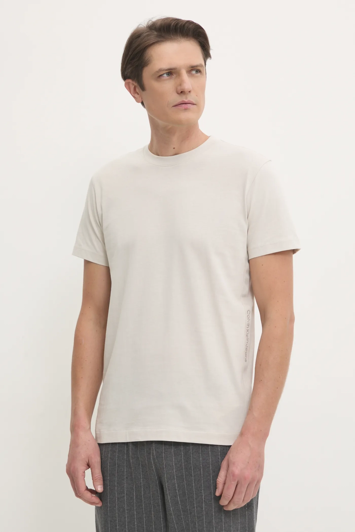 Хлопковая футболка Calvin Klein Jeans, бежевый
Хлопковая футболка Calvin Klein Jeans, бежевый