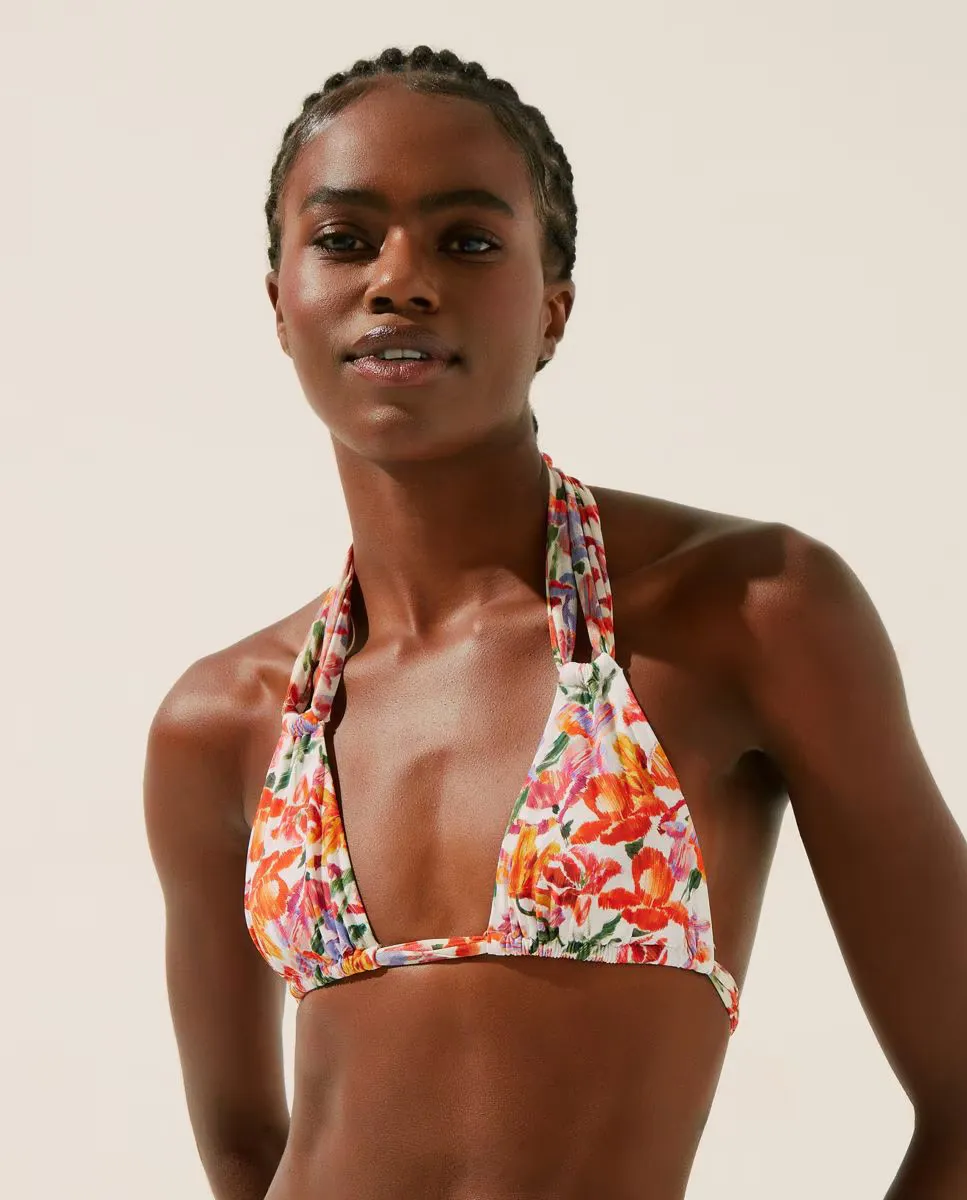 Лиф бикини с вырезом халтер и принтом на подкладке Agua de coco, мультиколор
Лиф бикини с вырезом халтер и принтом на подкладке Agua de coco, мультиколор