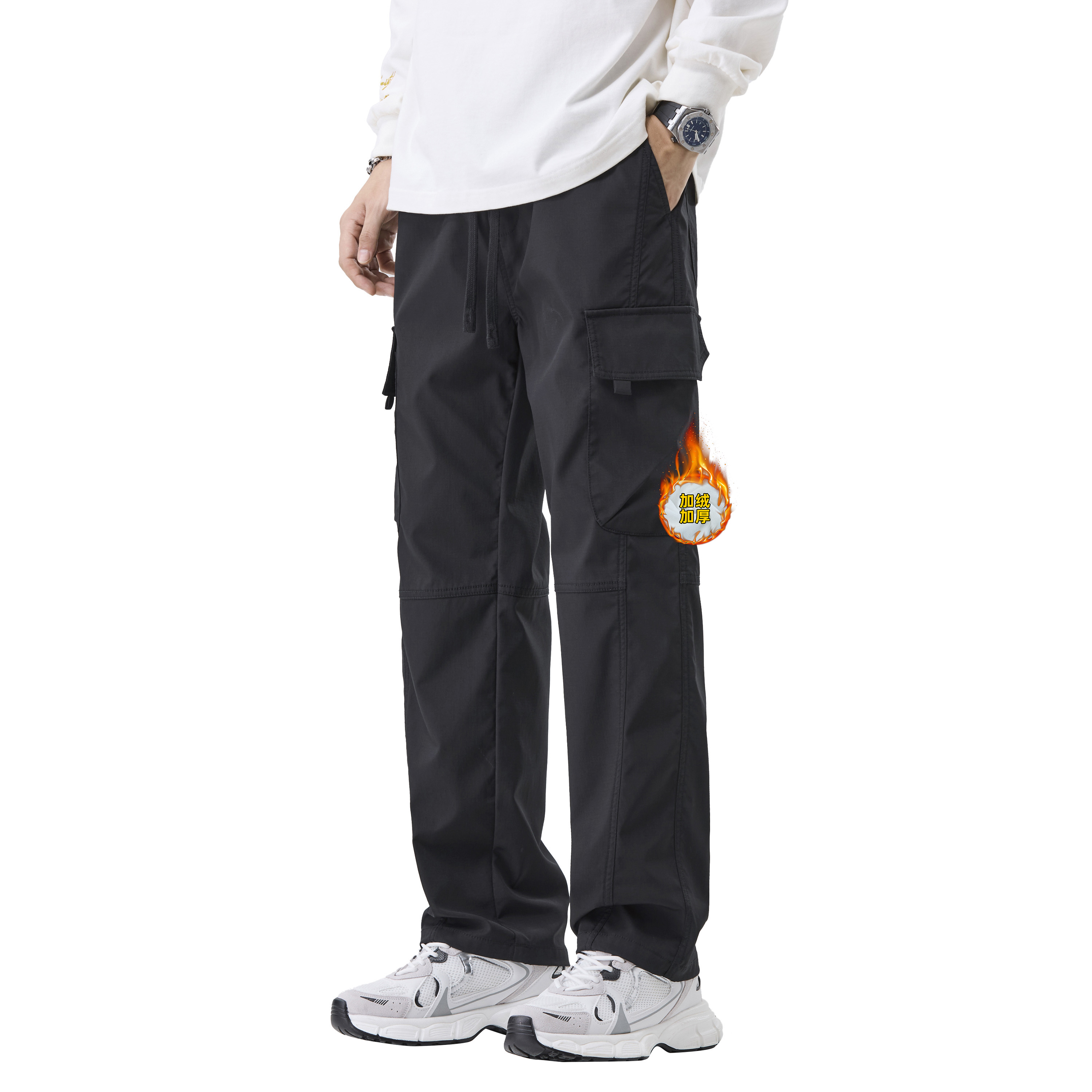 Повседневные брюки Unisex тонкие прямого кроя FUERZA, черный (fleece-lined)
Повседневные брюки Unisex тонкие прямого кроя FUERZA, черный (fleece-lined)