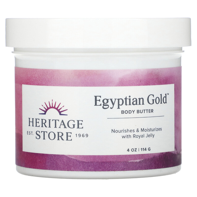 Heritage Store, Egyptian Gold, масло для тела, 114 г (4 унции) 
Heritage Store, Egyptian Gold, масло для тела, 114 г (4 унции)