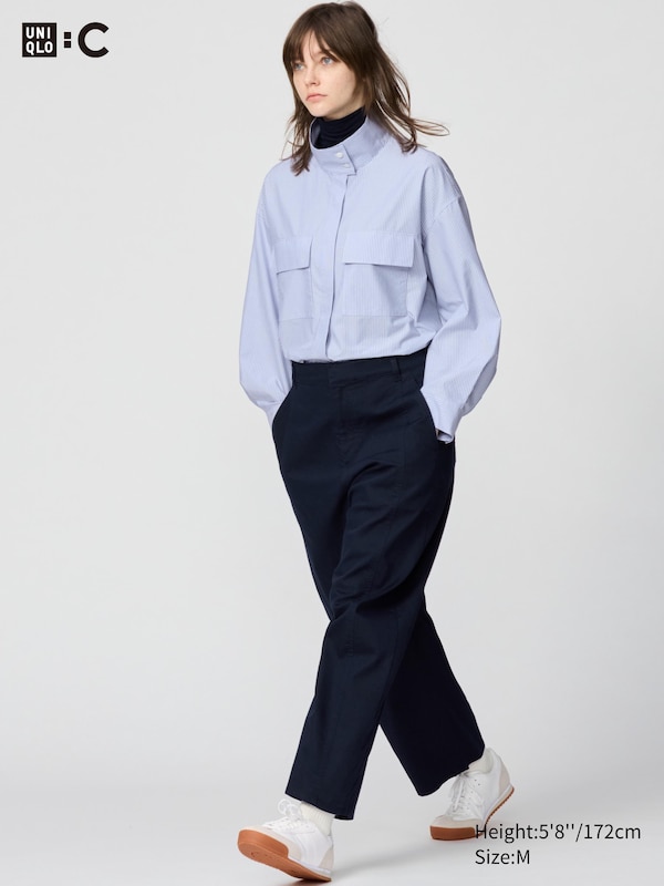 Хлопковые брюки с изогнутым кроем до щиколотки Uniqlo, 69 navy
Хлопковые брюки с изогнутым кроем до щиколотки Uniqlo, 69 navy