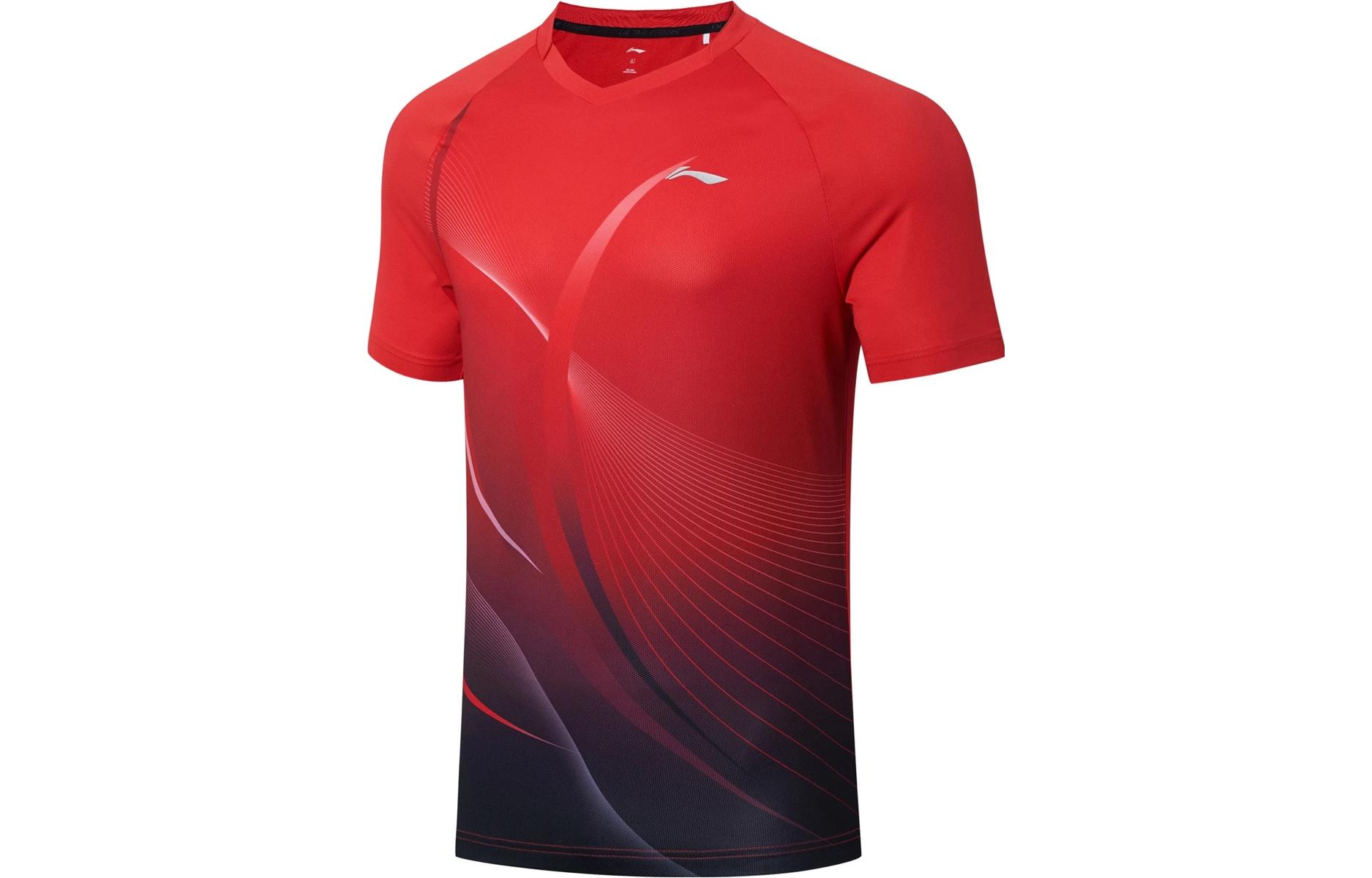 Линейка для настольного тенниса LiNing Футболка унисекс Вишня Полностью малиновая, Полностью вишнево-красная 
Линейка для настольного тенниса LiNing Футболка унисекс Вишня Полностью малиновая, Полностью вишнево-красная