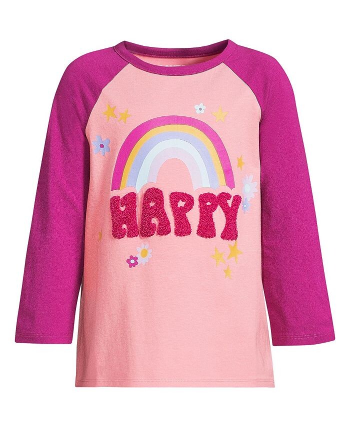 Детская футболка реглан с рисунком для девочек Lands' End, мультиколор
Детская футболка реглан с рисунком для девочек Lands' End, мультиколор