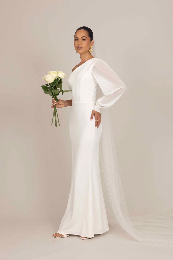 Платье WAL G. MADELINE PEARL ONE SLEEVE, White
Платье WAL G. MADELINE PEARL ONE SLEEVE, White