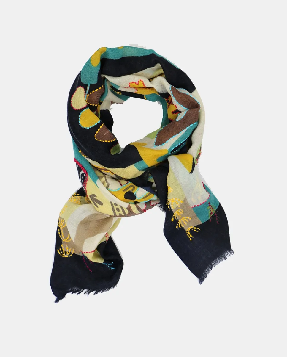 Шерстяной платок с узором или вышивкой Storiatipic, темно-синий
Шерстяной платок с узором или вышивкой Storiatipic, темно-синий